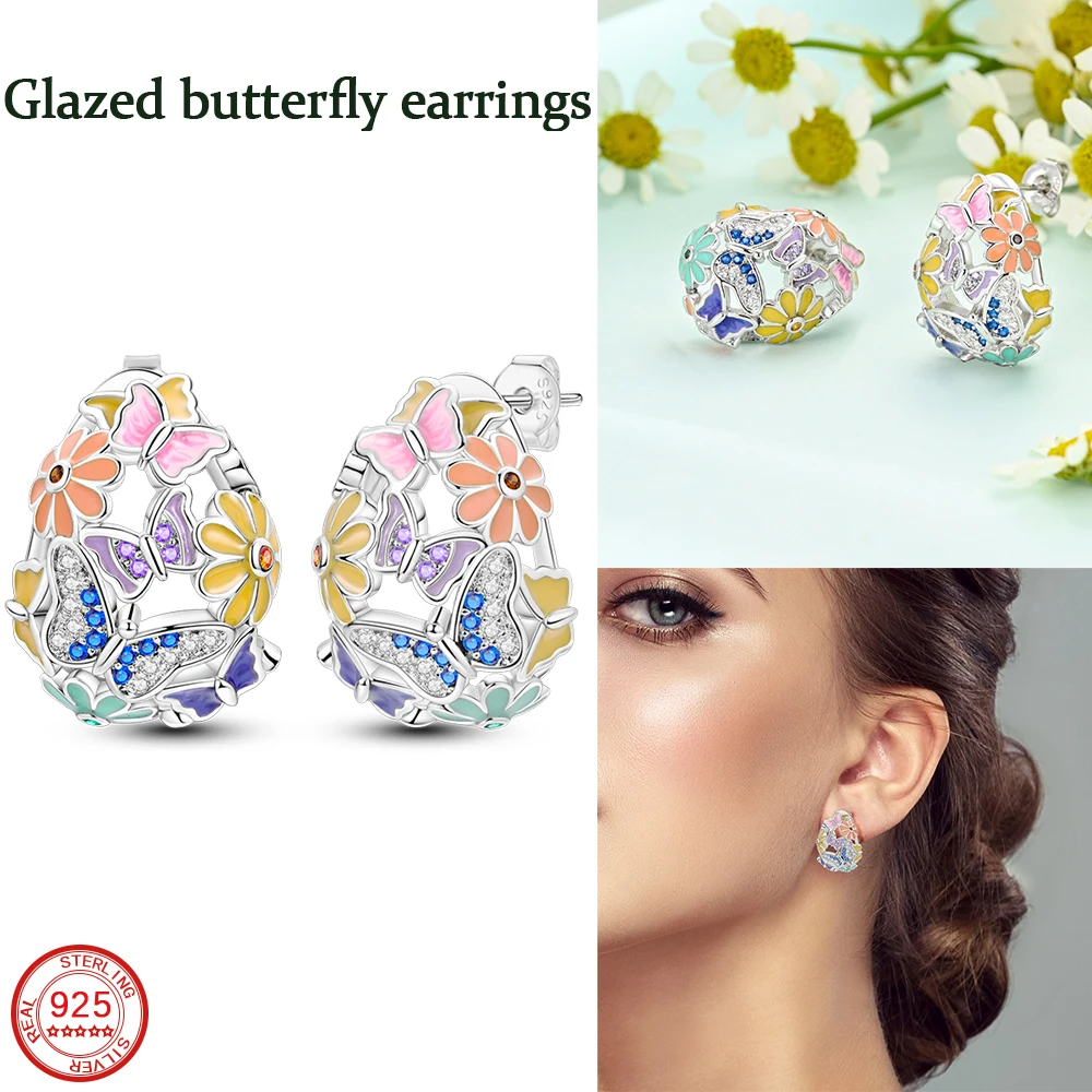 Новинка весны 2023 года романтические серьги-гвоздики в форме сердца для девочек