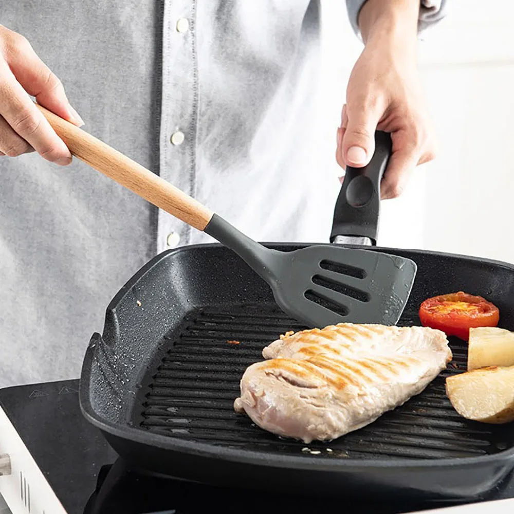 12 шт./компл. голубая кухонная посуда кухонный инструмент с антипригарным