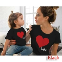 tshirt family fashion mother kids leopard love mom baby girl clothes family matching outfits family look clothes