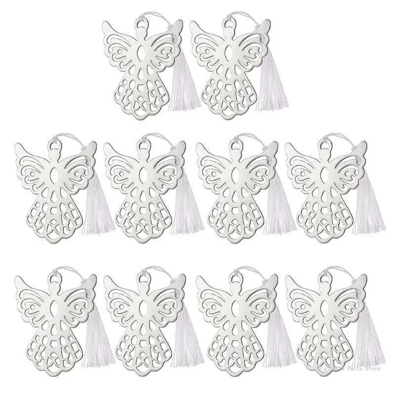 

M17F 10Pcs Hollow-out Stainless Steel Angel-like Book Page Divider for Ideal for Book Lovers Children Adults Women M