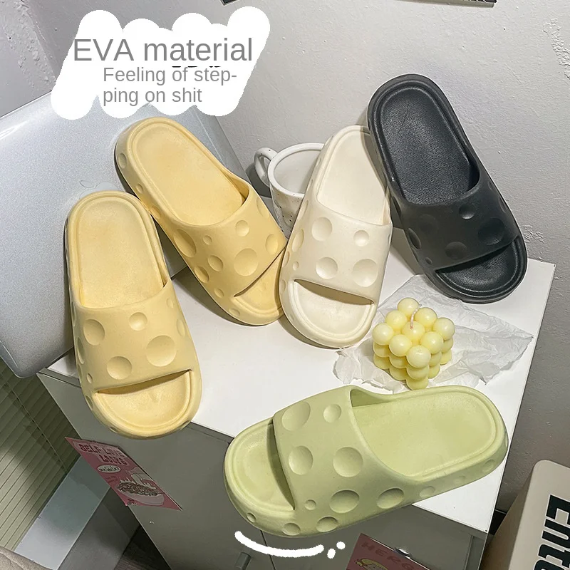 

Summer Women'S Slippers Fashionable For Wearing On The Outside Thick Soles Wear Resistant And Soft EVA Anti Skid Sandals For In