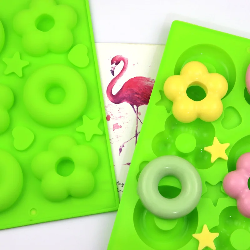 

Silicone Donut Maker Baking Pastry Cookie Chocolate Round Molds Muffin Cake Mould Dessert Handmade Kitchen Cooking Tools