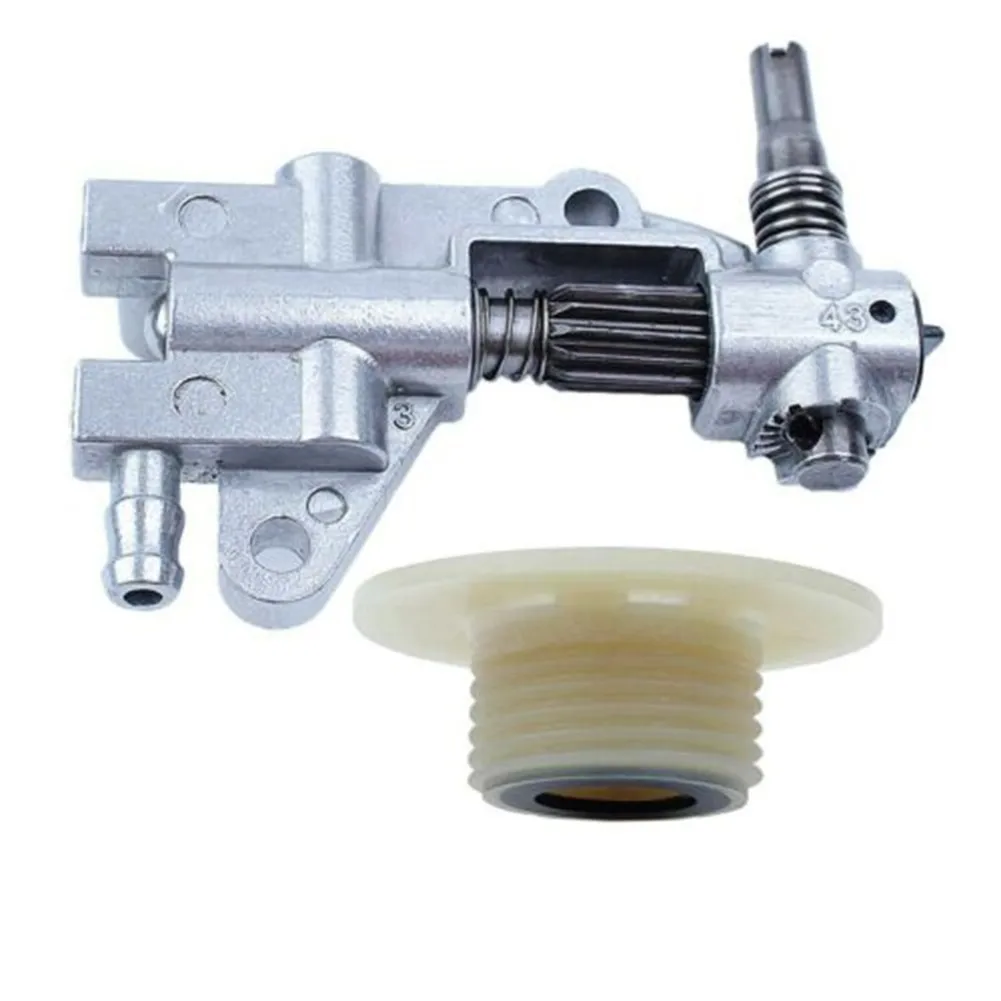 

Oil Drive Pump Worm Gear Kit For Chinese Chainsaw 5200 4500 5800 52cc 45cc 58cc Garden Repair Tools Lawn Mower Trimmer Supplies