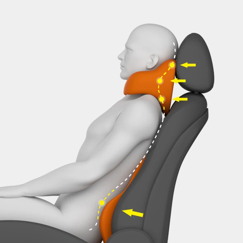 Универсальная автомобильная подушка для подголовника сиденья с эффектом памяти