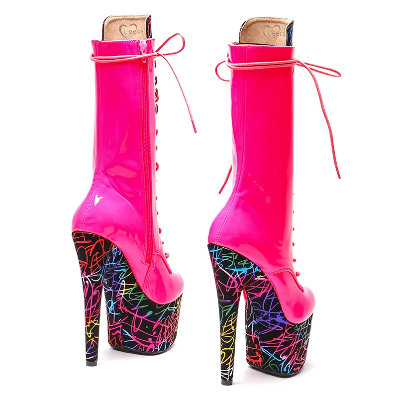 Leecabe  17CM/7inches Pole dance shoes High Heels Pole Dance boot