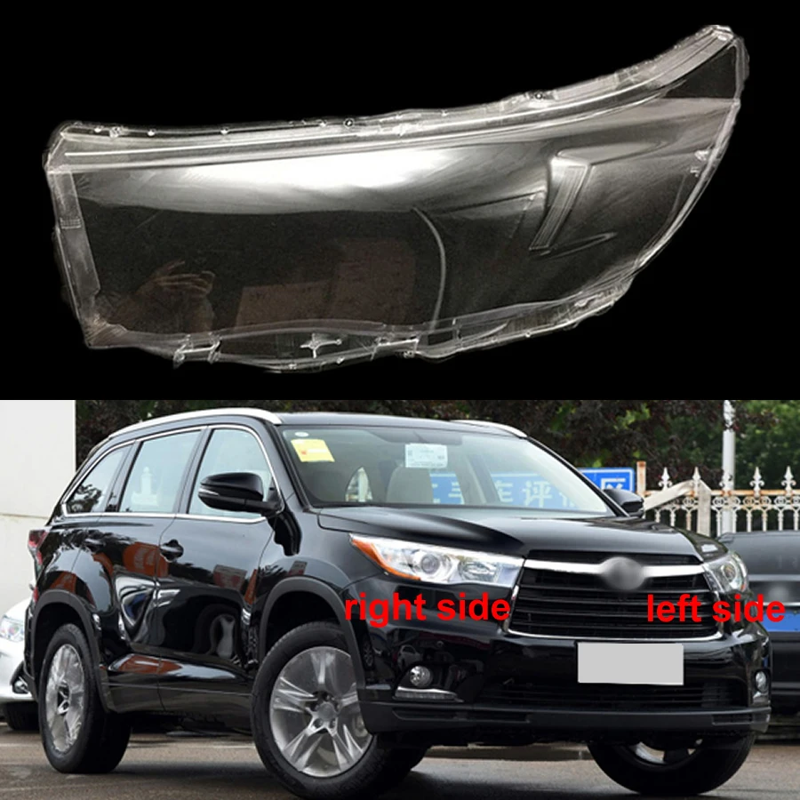 

For Toyota Highlander 2015 2016 2017 Headlamp Cover Transparent Headlight Shell Lens Plexiglass Replace Original Lampshade