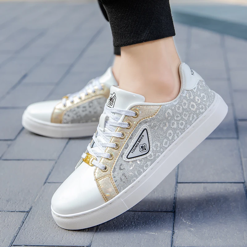 Спортивная обувь для мужчин серебристые золотые мужские роскошные брендовые