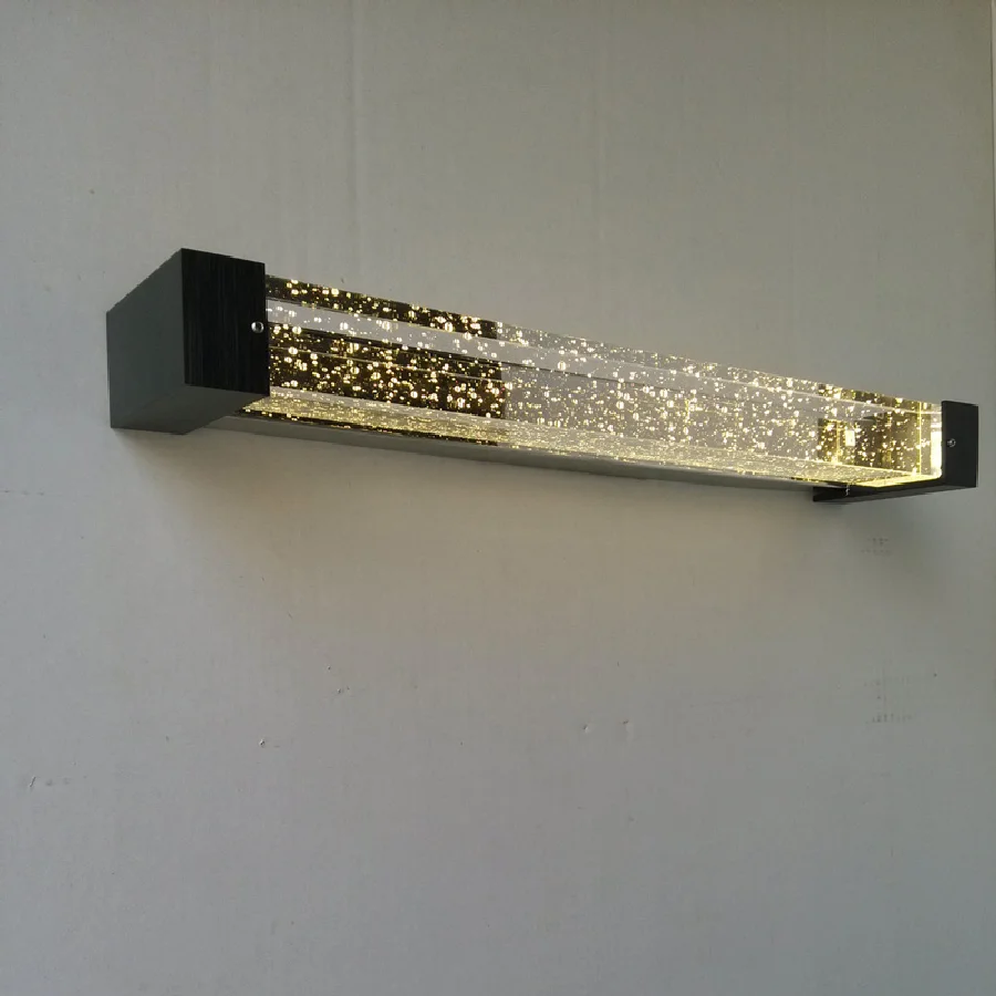 

LED modern wall lamp fashion bathroom mirror light crystal stainless steel makeup light