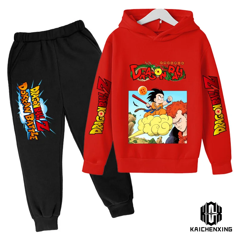 

Anime Dragon Ball Z Hoodie Set For Boys Clothes Kids Hoodies Anime Clothes Goku Hoodie Girls Sweatshirt Children 3-14y