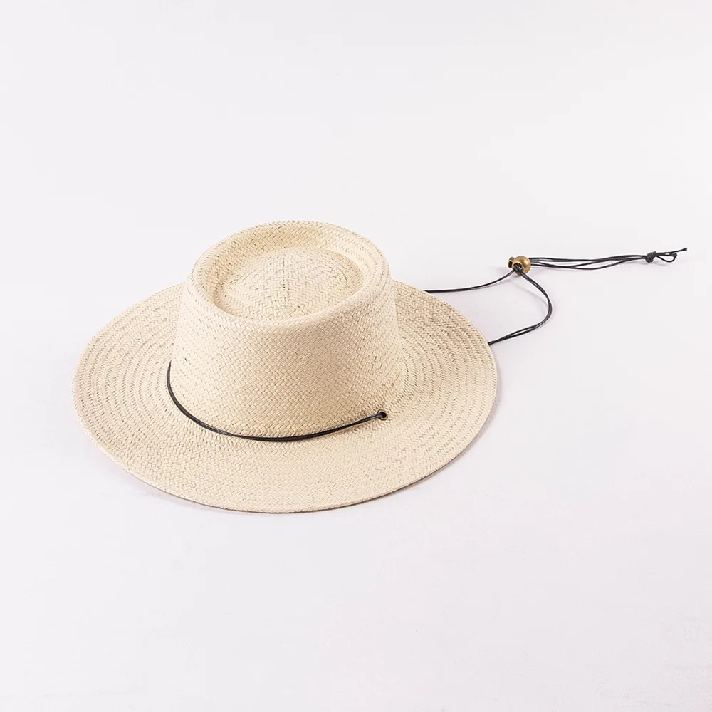 USPOP Круглая соломенная шляпа с ремешками