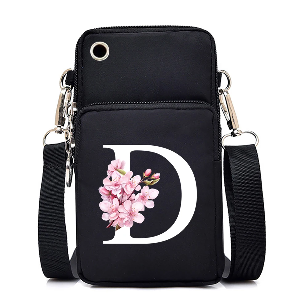 Маленькие сумки через плечо с графикой алфавита Сакуры женская модная сумка