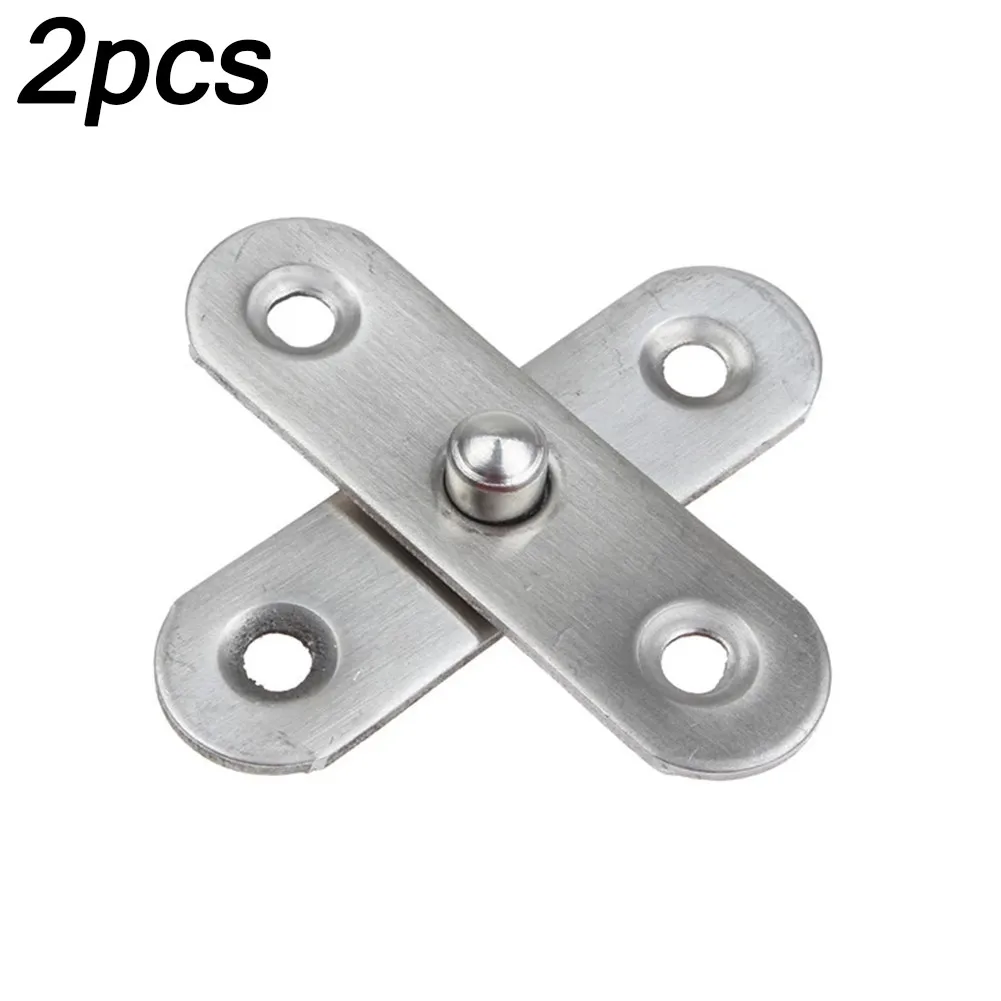 

Hinge Rotating Home Internal Door Wooden Door 360 Degree Accessories Door Hardware Set Stainless Steel Tone 2pcs