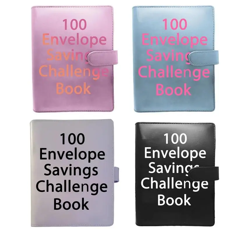 

100 Envelope Challenge Binder Cash Envelope Binder Savings Challenges Book Budget Book With Cash Envelopes For Offices Home