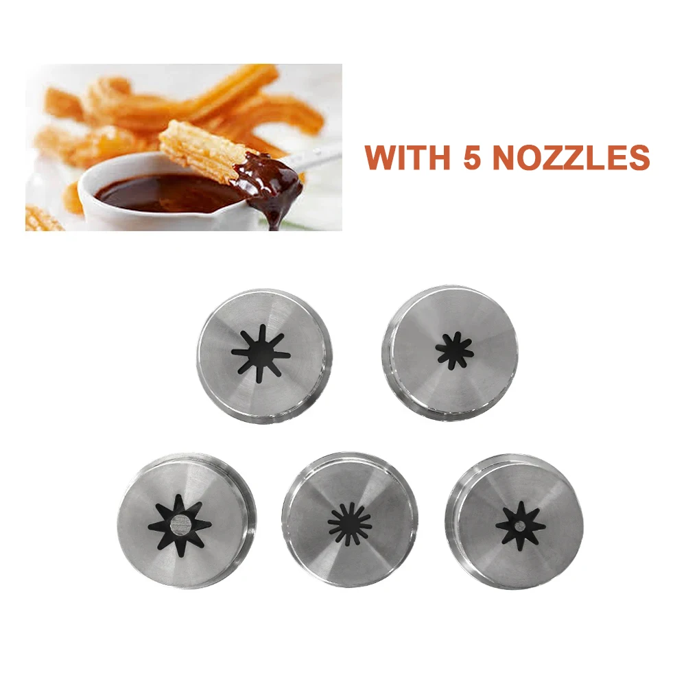 Сверхмощная ручная испанская машина чуррос объемом 5 л с электрическим