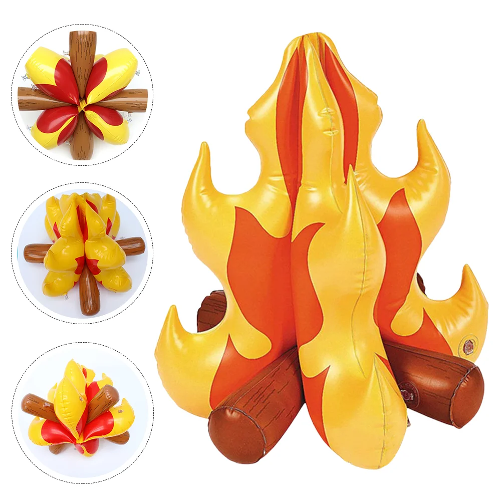 

Inflatable Toy Kids Compact Campfire Reusable Artificial Bonfire Accessory Pvc Prop Child