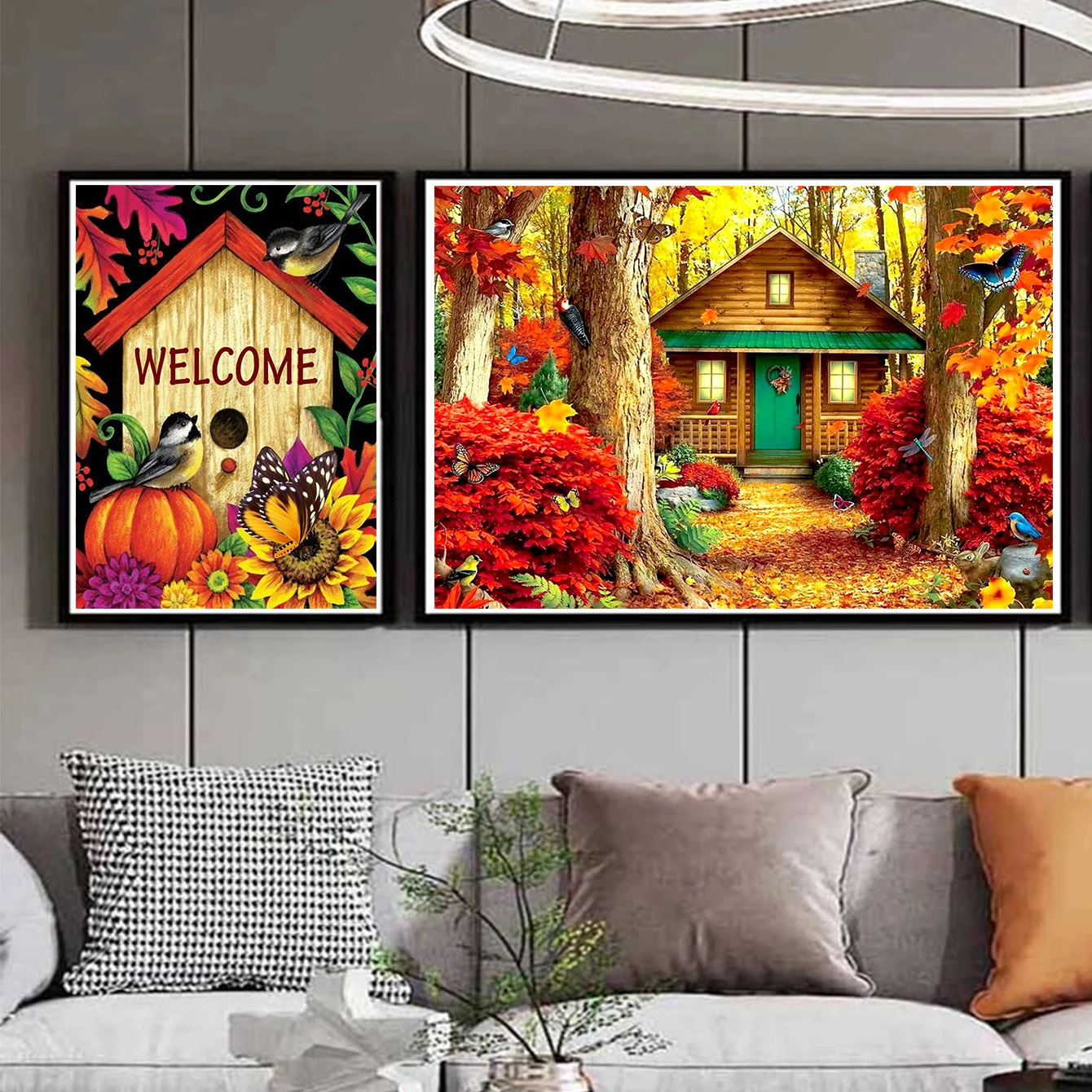 Набор 5D Алмазной Живописи Сделайте Свой Собственный Дом С Дизайном Дерева