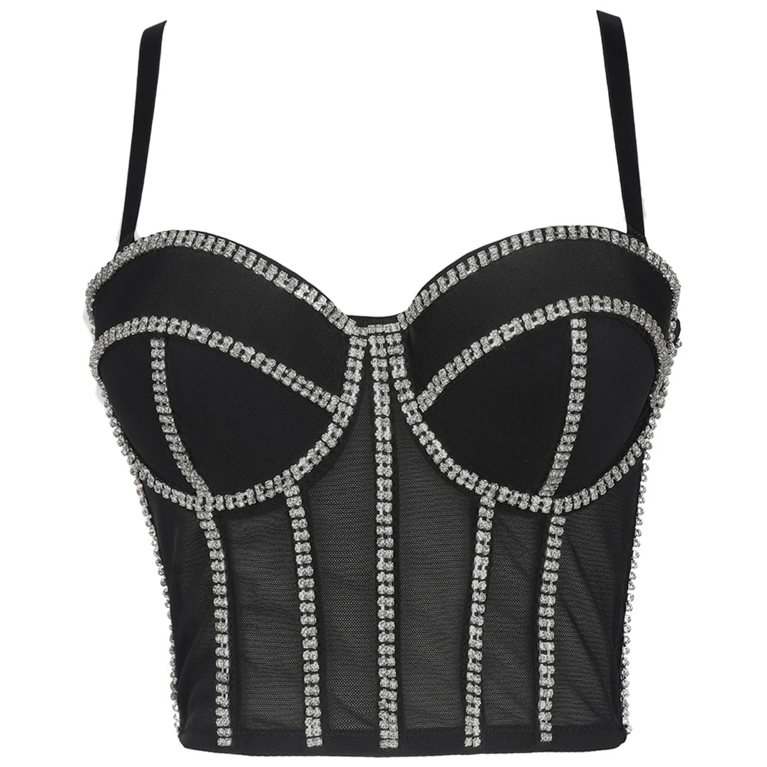 

Кроп-топ со встроенным бюстгальтером, модный вечерний женский топ без рукавов