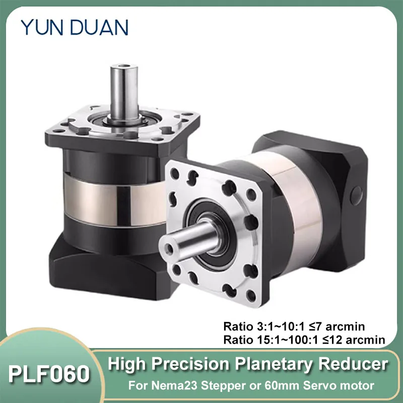 Планетарный редуктор YUN DUAN PLF060 6.35/8/9/525/11/14 мм для сервомотора 200/400 Вт