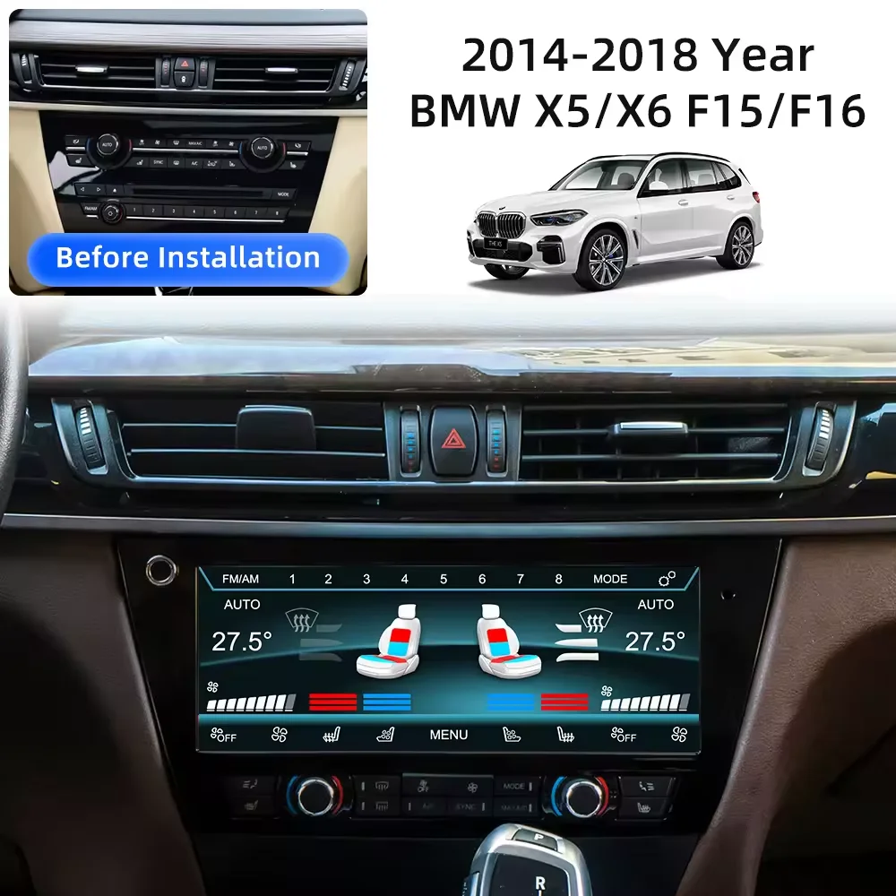 Экран кондиционера для BMW X5 F15 2014-2018 10 25 дюймов сенсорный ЖК-экран цифровой