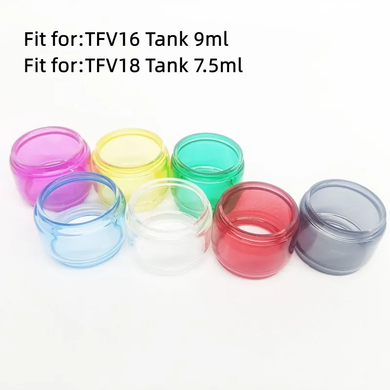 

3Pcs Glass Tube Replacement for SMOK TFV16 Tank 9ml / TFV18 Tank 7.5ml Machine Accessories Random Colors