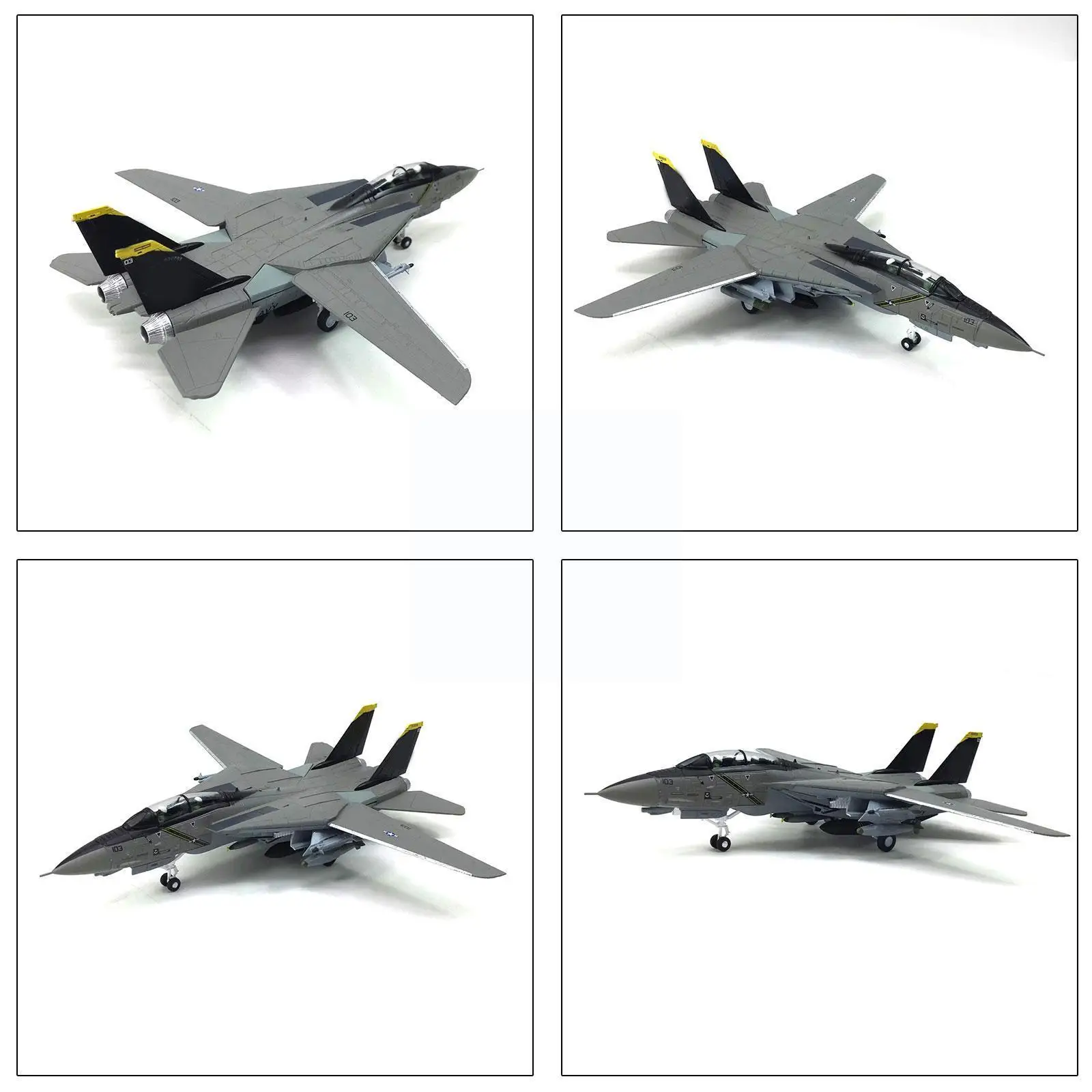 

1/100 Military Model Toys F14 Tomcat Fighter Diecast Metal Plane Model Toy For Collection Gift For Aviation Enthusiasts F8a3