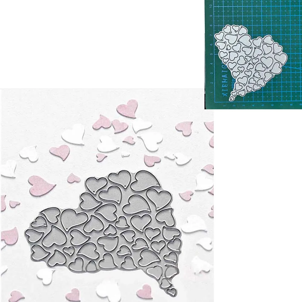 

Heart Metal Cutting Dies Stencils For DIY Scrapbooking Decorative Blade Punch Embossing Handcraft Die Cutting Template