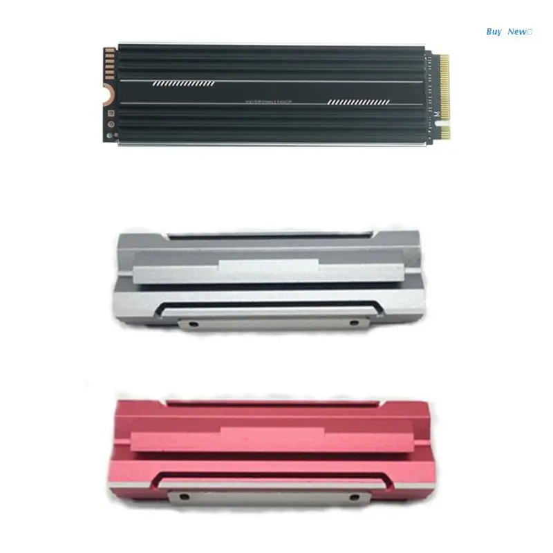 

M.2 SSD 2280 Heatsink with Silicone Thermal Pads for M.2 NVMe Hard Disk Cooler