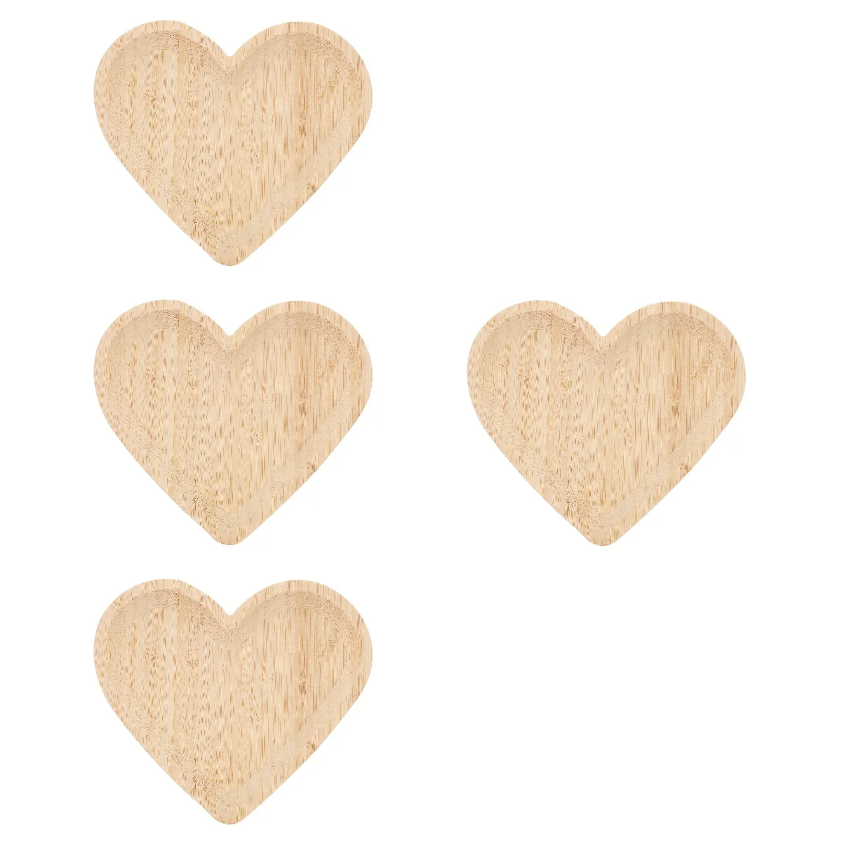 

4x Trinket Dish Fruit Trays Heart Shaped Trays For Crafts Heart Shaped Pan for Serving Fruit Kitchen House