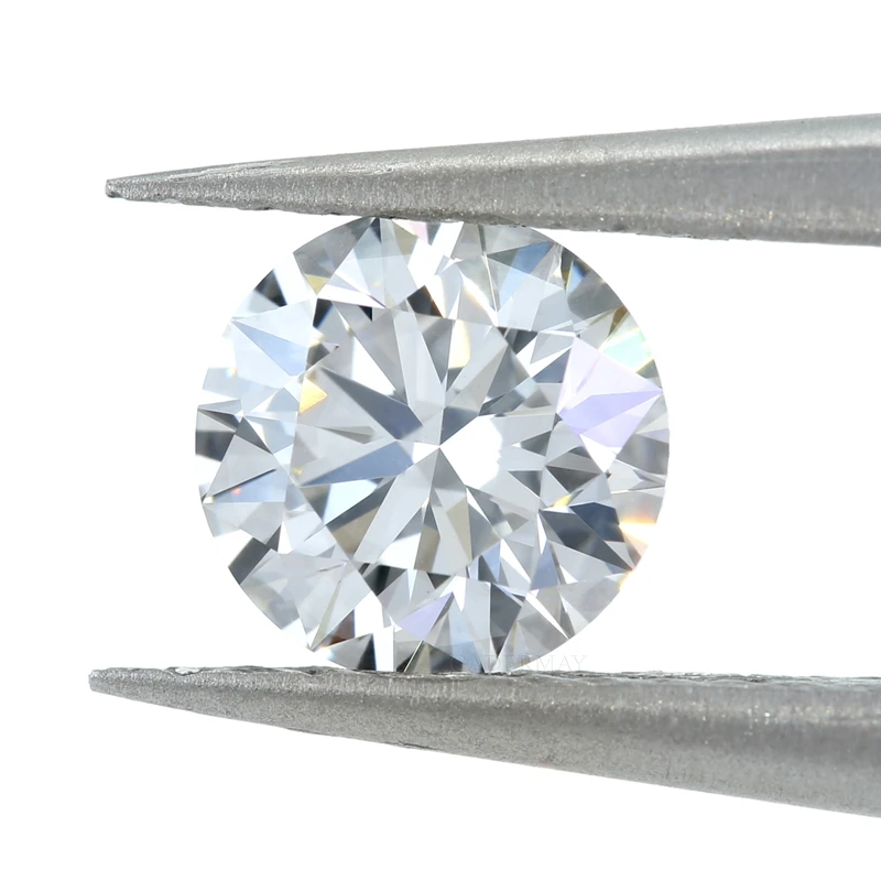 Фото Бриллиант CADERMAY Round EX Cut DEFIJ, цвет VS1, чистота CVD, выращенный в лаборатории, 1 карат, свободный камень с сертификатом для изготовления ювелирных изделий №3
