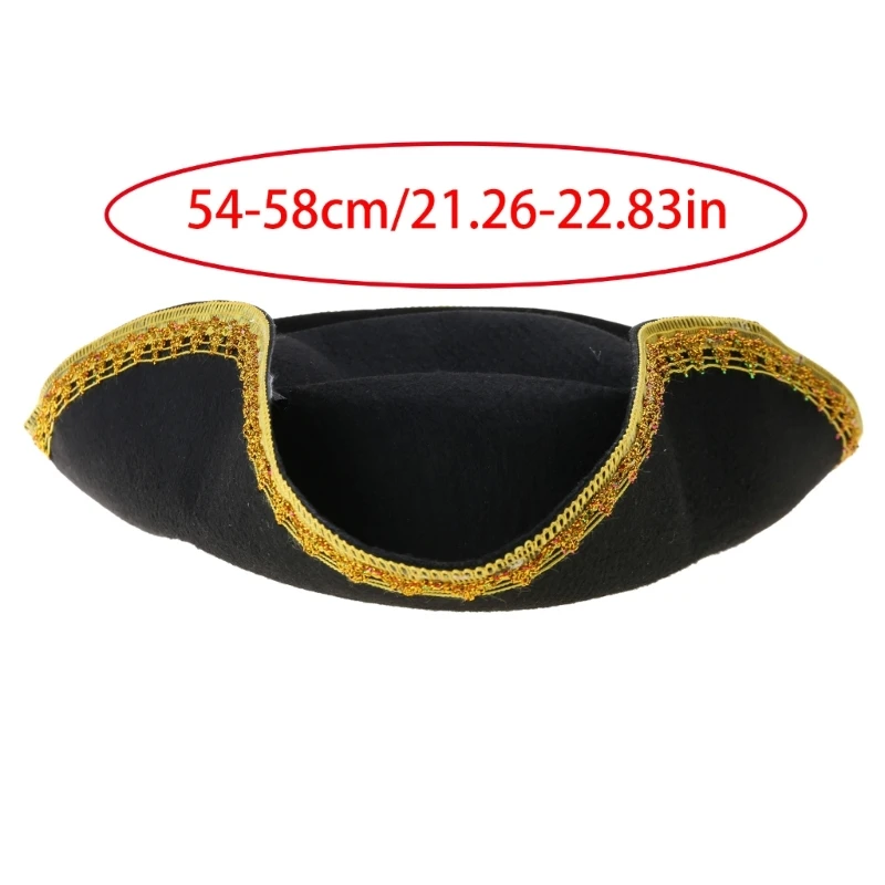 Пиратская шляпа сценические представления треуголка костюм на Хэллоуин для