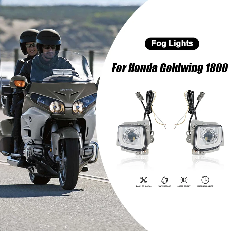 

Противотуманные фары для вождения мотоцикла, светодиодные для Honda Goldwing GL1800 2012-2017 F6B 2013-2017 Valkyrie 1800 2014-2015