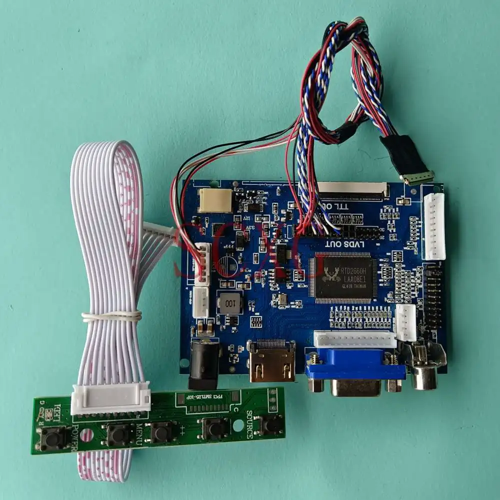 

LCD Display Controller Board Work For N101L6-L01 Netbook AV+VGA+HDMI-Compatible 1024*600 10.1" LVDS 40 Pin DIY Kit