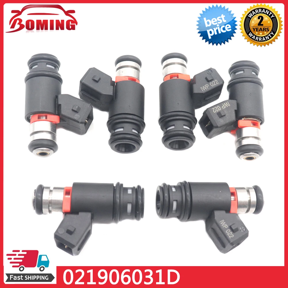 

6 шт. автомобильная топливная форсунка 021906031 D для Volkswagen Golf Jetta EuroVan 1999-2003 IWP022