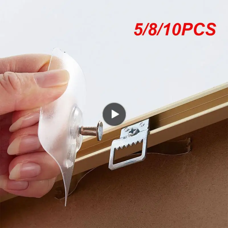 

5/8/10PCS Adhesive Nails Wall Hooks Punch-free Non-trace Strong Poster Screw Seamless Adhesive Stickers Wall Hook 2023