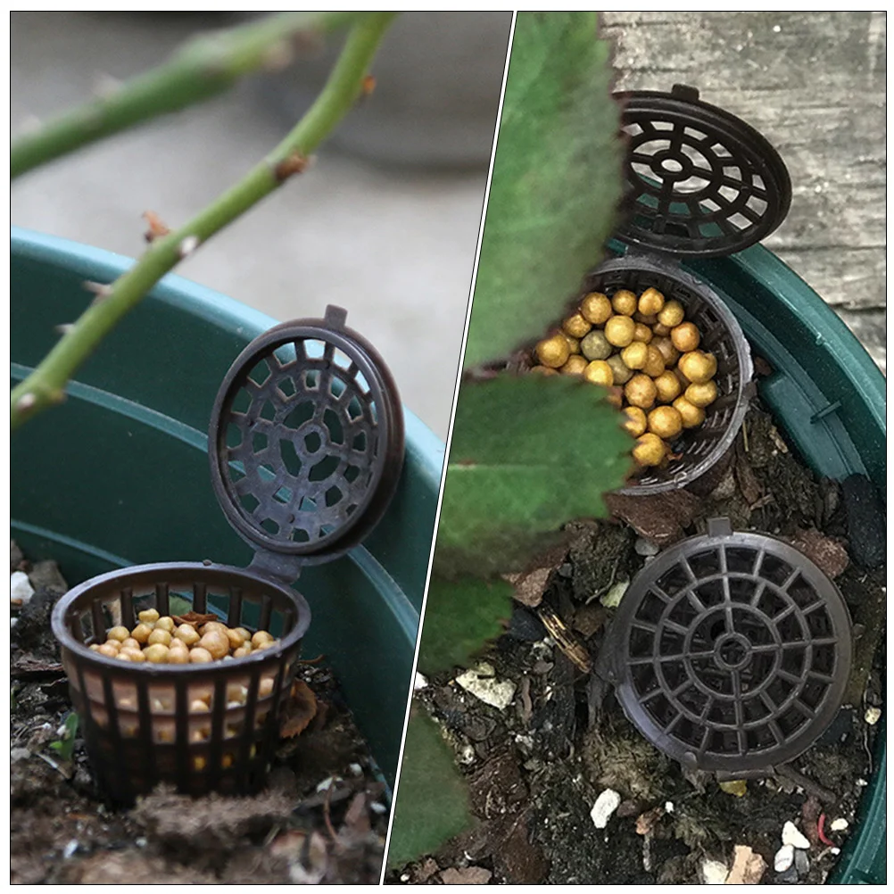 30 Pcs Orchid Box Flower Pots Fertilization Container Plastic Fall for Lawns Bonsai Basket