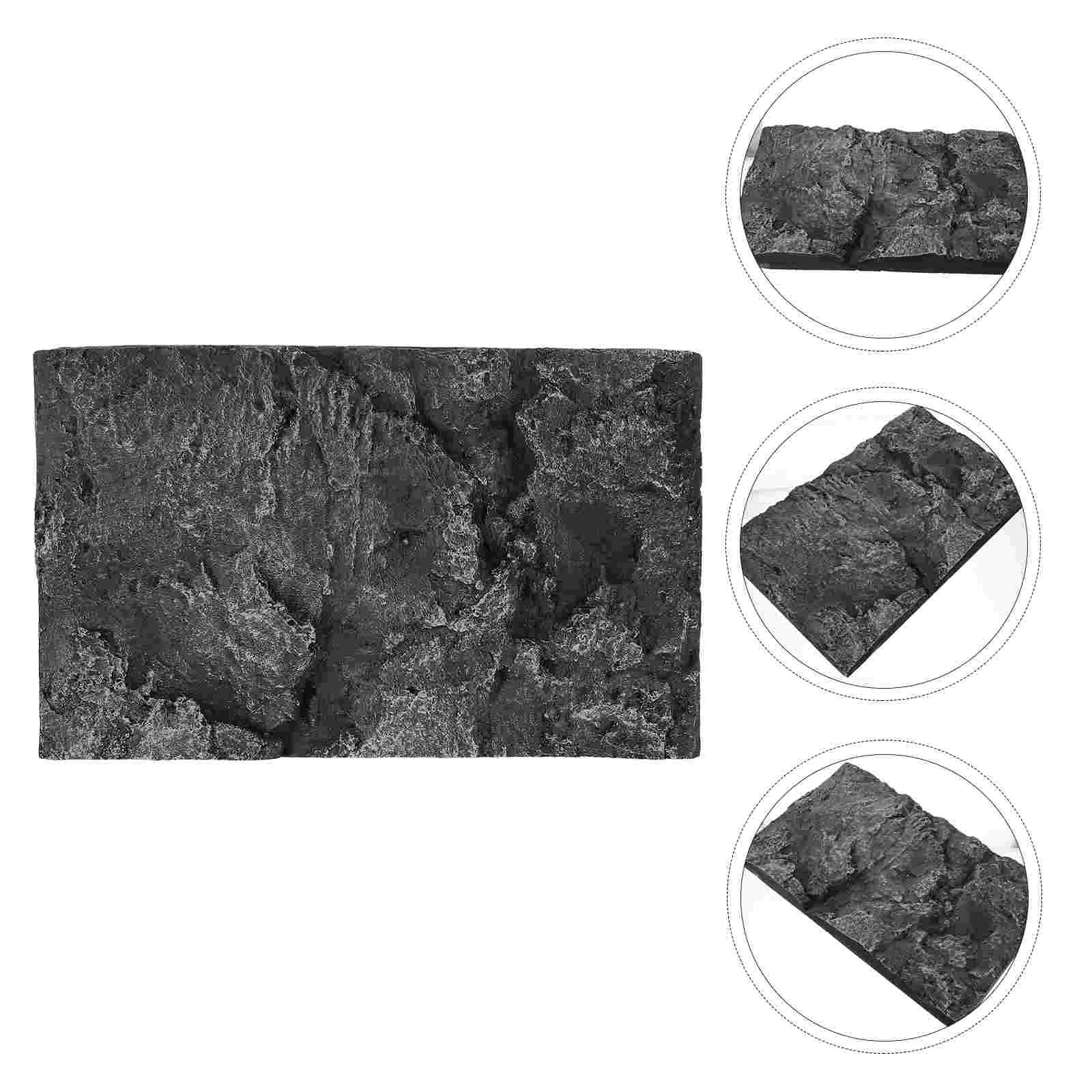 

Background Reptile Tank Terrarium 3D Aquarium Board Decor Backdrop Habitat Cork Stone Lizard Decoration Natural Tile Cage Snake