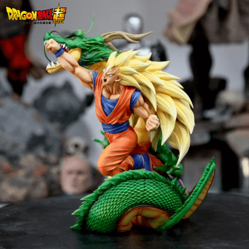 

20cm Dragon Ball Z Figure Super Saiyan Son Goku Dragon Fist Explosion 3 Dbz Ssj3 Action Figurine Pvc Statue Decor Model Kids Toy