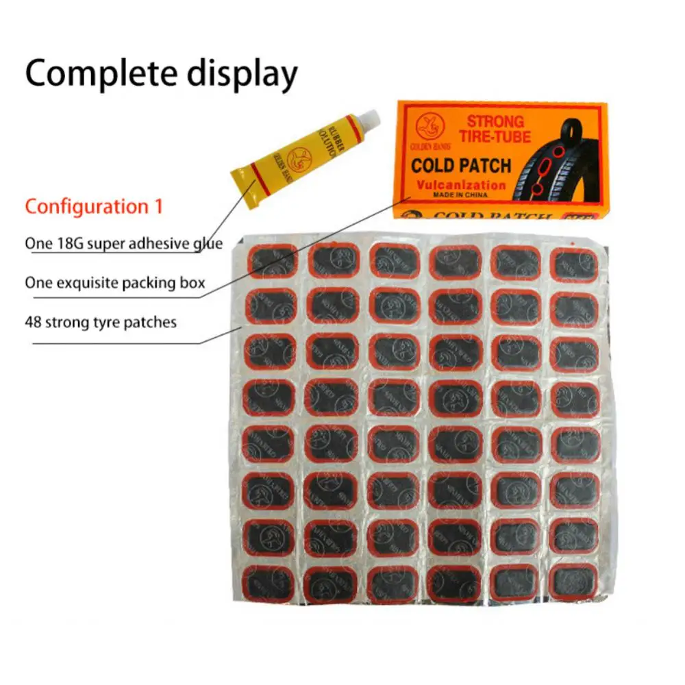 48 шт. инструмент для быстрого ремонта шин горного велосипеда портативный патч