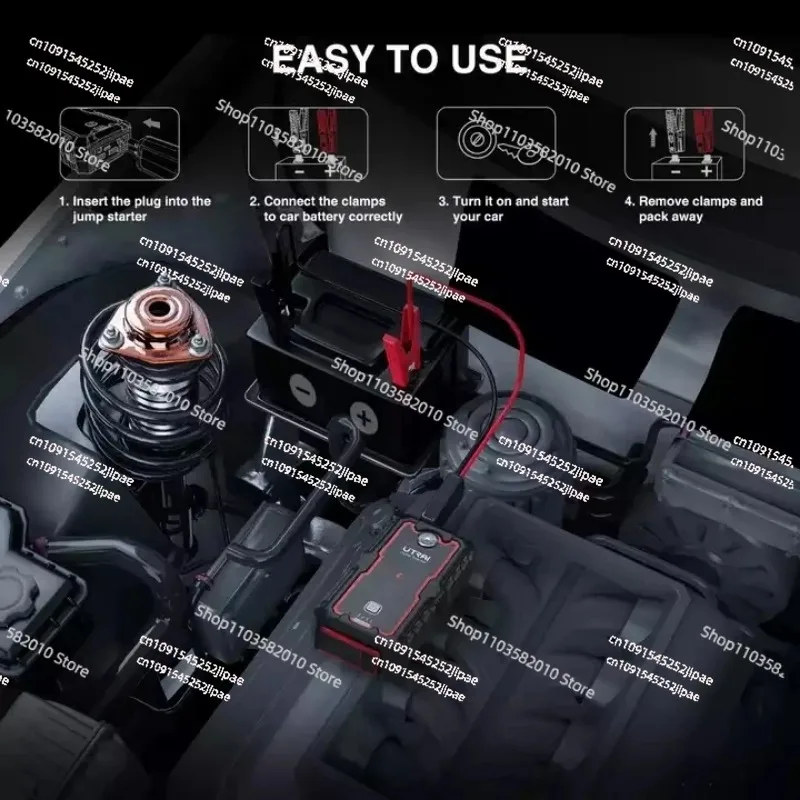 Utrai Car Jump Starter Заводское портативное аварийное зарядное устройство Power Bank Батарея