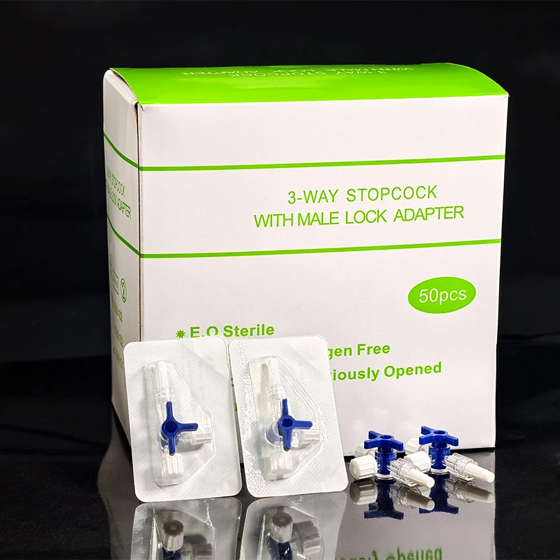 

Стерильный 3-ходовой кран с адаптером