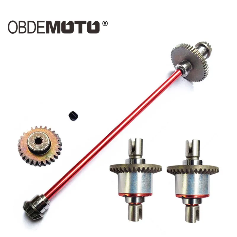 

Автомобиль на радиоуправлении 1/14 приводной вал центральная ось дифференциальная Шестерня набор винтов металлические обновленные аксессу...