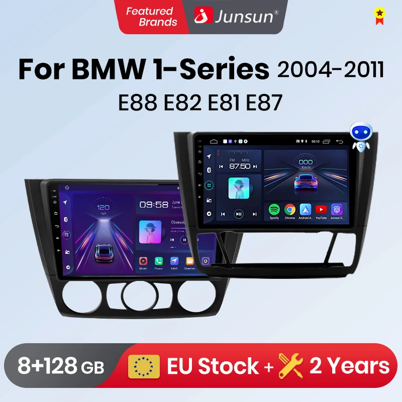 Автомагнитола Junsun мультимедийный проигрыватель на Android 10 для BMW 1-Series 1 Series E88 E82 E81