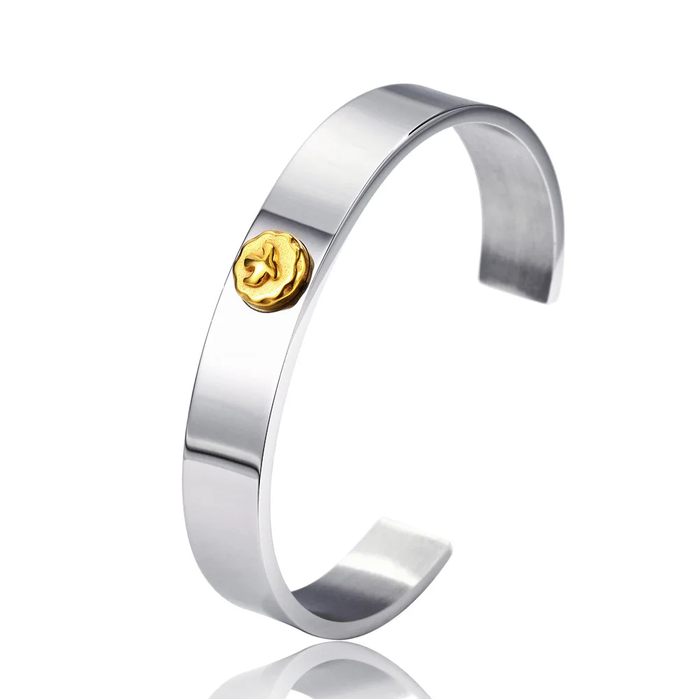 Браслет из нержавеющей стали в стиле панк-рок для мужчин с летающим орлом