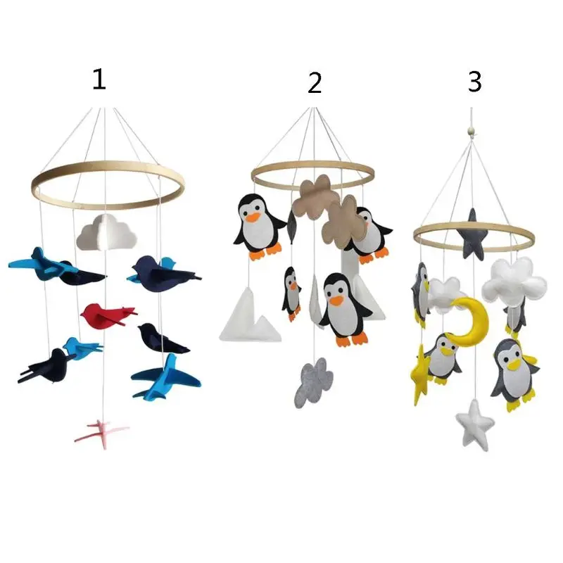 

Baby Mobile Rattles Toys Baby Newborn Crib Bed Bell Toddler Rattles Kids Handmade Toy