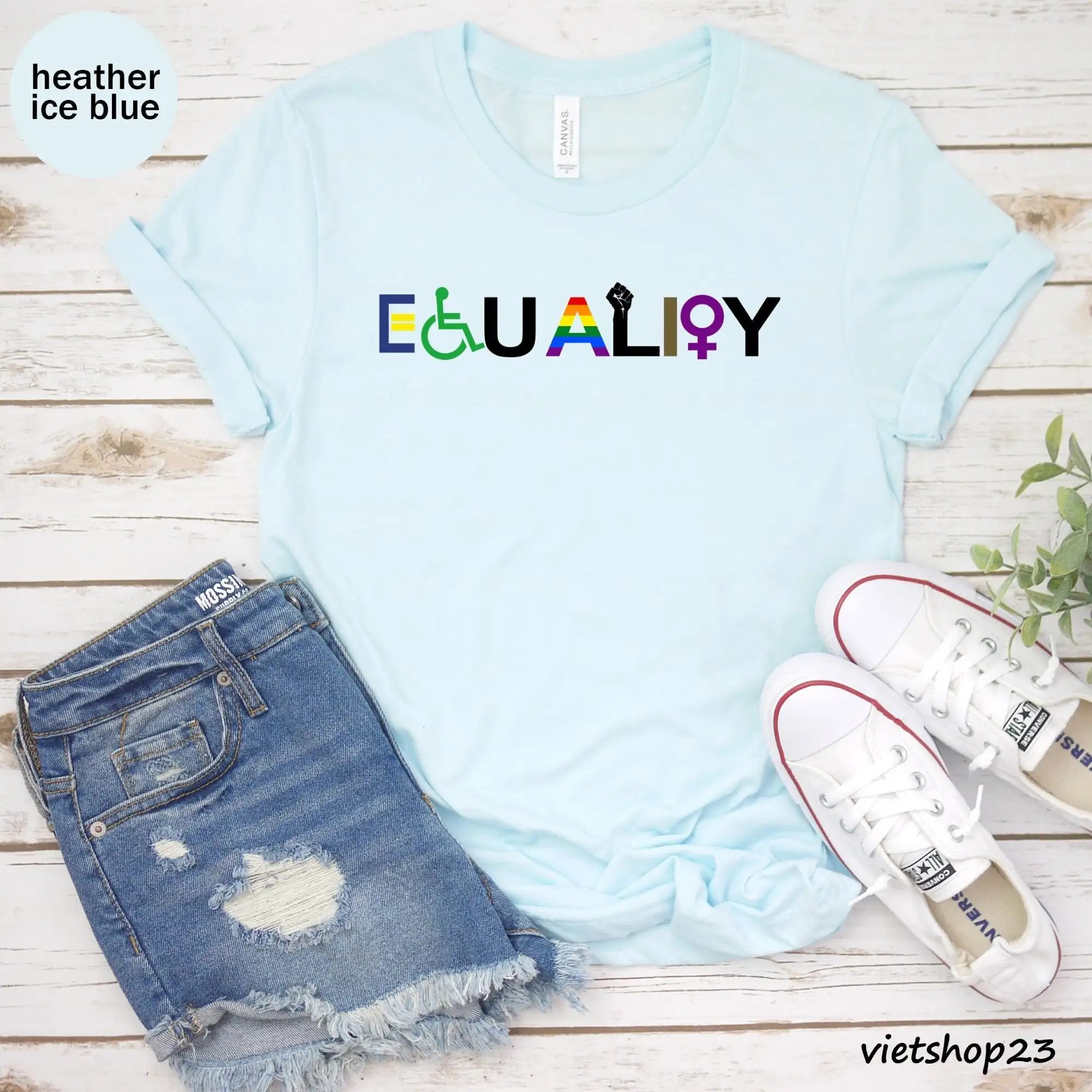 Футболка Equality Black Lives Matter Pride Lgbt Gay Lesbian Trans Bisexual