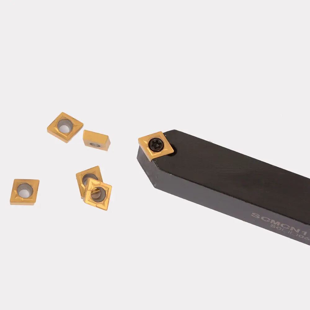 10шт CCMT 060204 CCMT2(1.5)1+1 шт. SCMCN1212H06 Токарный станок 50 ° Держатель токарной режущей