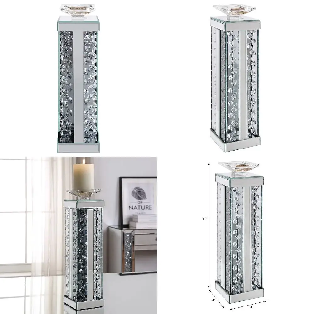 

Подсвечник Accent Mirror Nysa с искусственными кристаллами