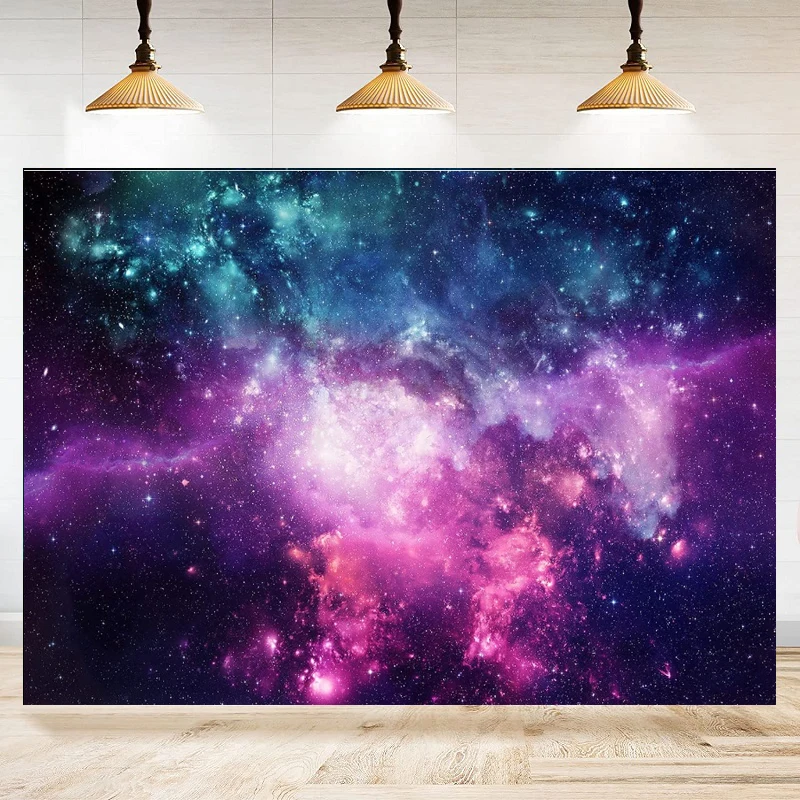

Фон для фотосъемки Вселенная Туманность звездное небо Космос галактика фото фон для мальчика девочки Вечеринка баннер Декор
