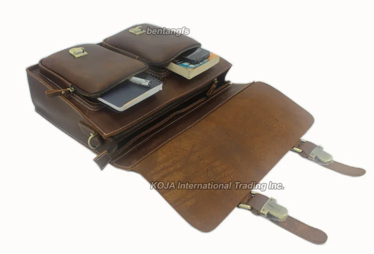 Портфель мужской из натуральной кожи под ноутбук 14 дюймов