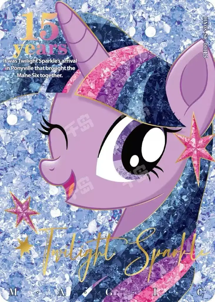 Фото Новая карта KAYOU Authentic My Pony на 15-летие Huiyue Edition 8 ZR SC SGR LSR, памятная редкая коллекционная карта, игрушка в подарок №5